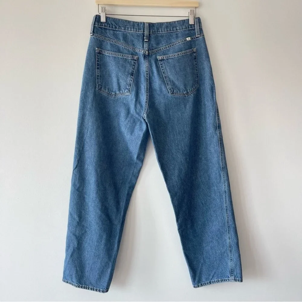 ❌SOLD ❌Sunday Best Go Off Road Dad Jean Baggy Loose 90s jeans  Med Blue size 28 - Picture 2 of 12